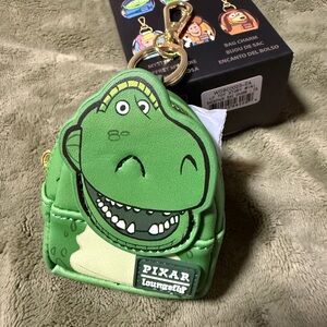 Green Pixar Mini Toy Story Rex Loungefly Keychain